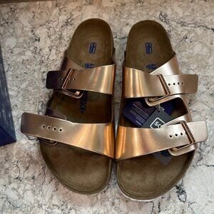 Birkenstock Arizona Womens Sandals | Metallic Copper | Size 12 US / 43 EU
